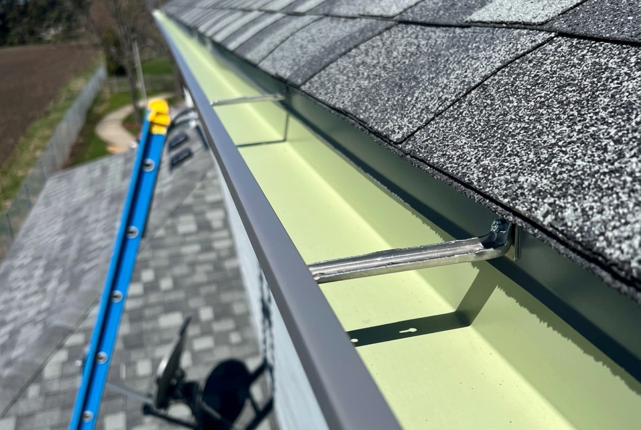 Gutter cleaning service by CLEAREX Exterior Care